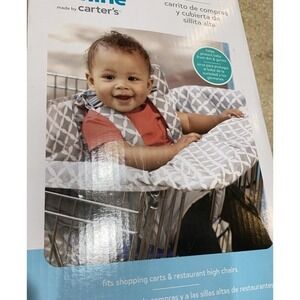 Child of Mine by‎ Carter's Shopping Cart & High Chair Cover Grey/white 813